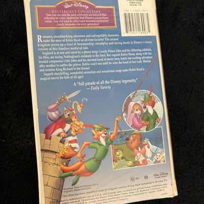 “Robin Hood” Walt Disney Masterpiece Collection VHS 1189