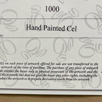 Rare Cel Art & Pin Disneyland Diamond Celebration Limited Edition Autographed Disney 60 Year Theme Park Anniversary