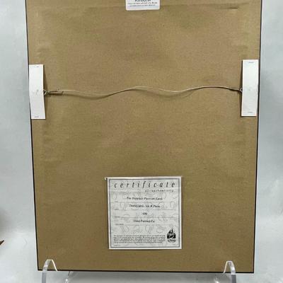 Rare Cel Art & Pin Disneyland Diamond Celebration Limited Edition Autographed Disney 60 Year Theme Park Anniversary