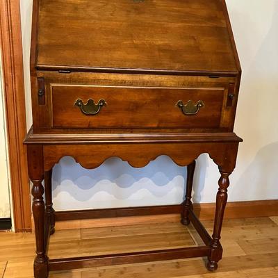 Ethan Allen Vintage Maple Slant Front Desk