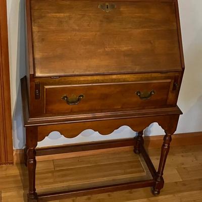 Ethan Allen Vintage Maple Slant Front Desk