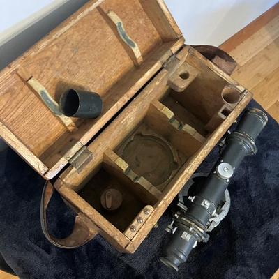 Antique Sokkisha Tokyo Surveyors Transit Level with Wooden Case