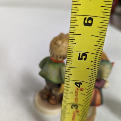 Goebel Hummel Figurines Little Helper & Trumpet Boy West Germany