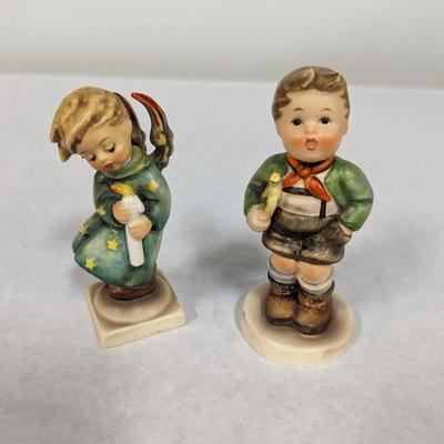 Goebel Hummel Figurines Heavenly Angel & Trumpet Boy West Germany