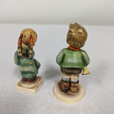 Goebel Hummel Figurines Heavenly Angel & Trumpet Boy West Germany