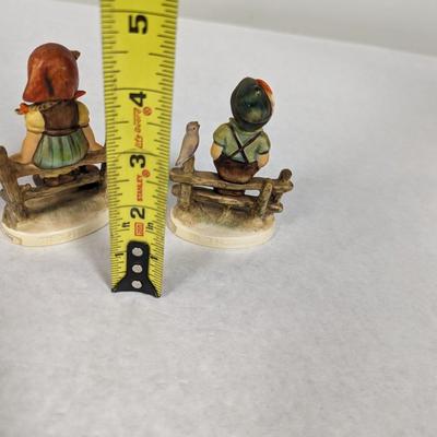 Goebel Hummel Figurines Boy & Girl Wayside Harmony & Just Resting West Germany