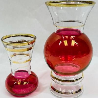 Vintage Bartlett Collins Bud Vases