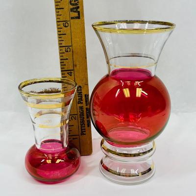 Vintage Bartlett Collins Bud Vases