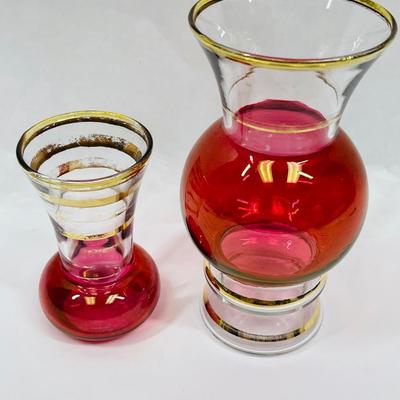 Vintage Bartlett Collins Bud Vases