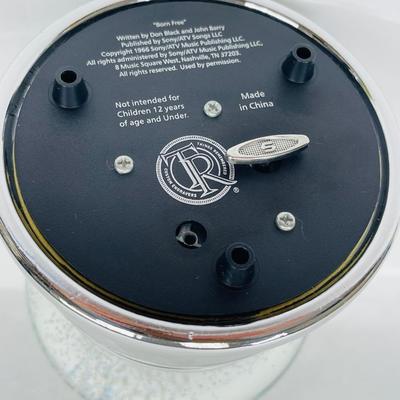 Vintage Panda with Baby Water Snowglobe Musical Decor Danbury