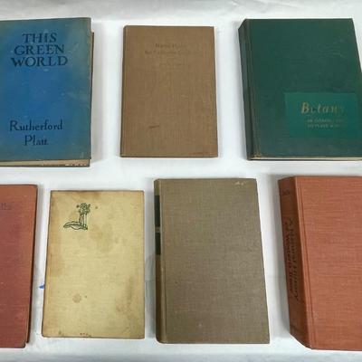 lot of 7 Vintage Books about plants