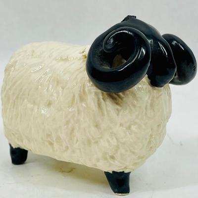 Ram figurine, sheep figurine, animals figurine, pottery figurine, farm animals figurine