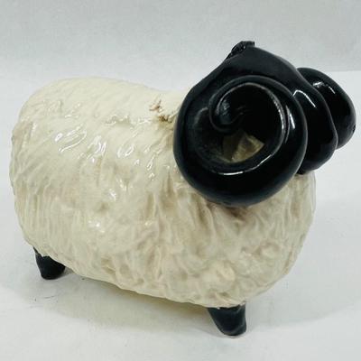 Ram figurine, sheep figurine, animals figurine, pottery figurine, farm animals figurine