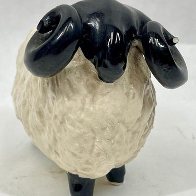Ram figurine, sheep figurine, animals figurine, pottery figurine, farm animals figurine