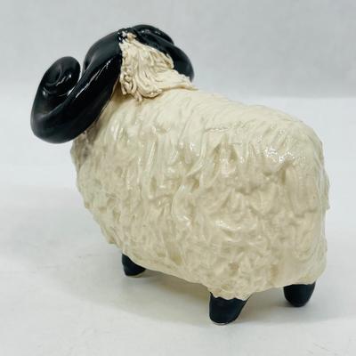 Ram figurine, sheep figurine, animals figurine, pottery figurine, farm animals figurine