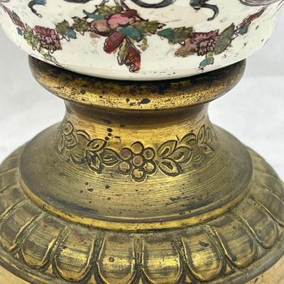 Antique Ceramic Oil Lamp