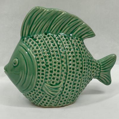 Green Ceramic Pottery Fish