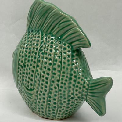 Green Ceramic Pottery Fish