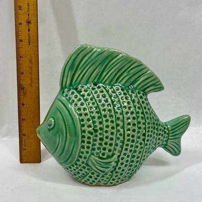 Green Ceramic Pottery Fish
