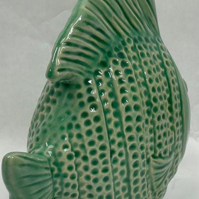 Green Ceramic Pottery Fish