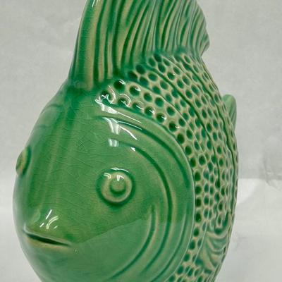 Green Ceramic Pottery Fish