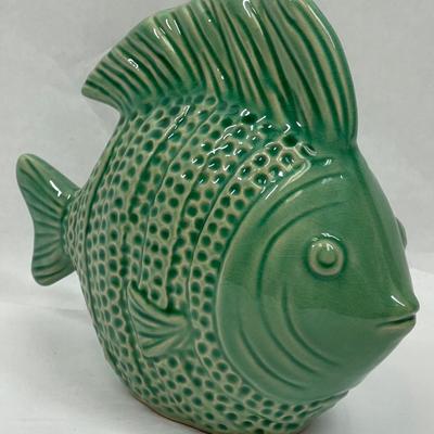Green Ceramic Pottery Fish