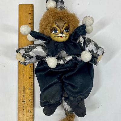 Harlequin Cat Plush with Costume