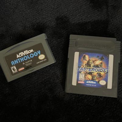 Asteroids Nintendo Game and Activision Anthologu