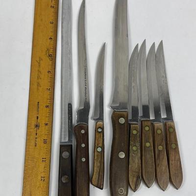 Vintage Kitchen Knives Lot (8)