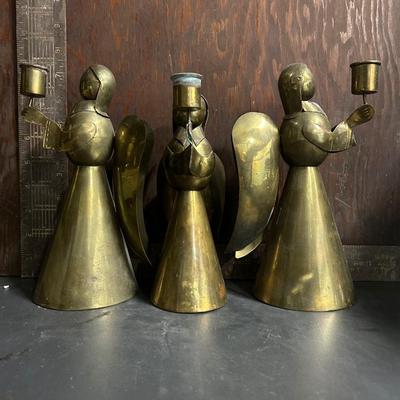 3 Brass Angels