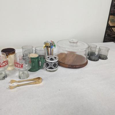 Kitchen Items Cake Cover Smokey Gray Glasses