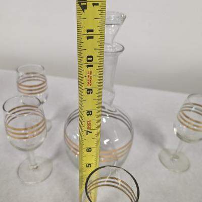 Vintage Decanter And Glasses
