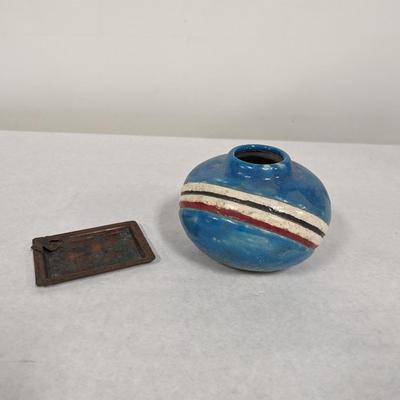 Navajo Pottery And Trinket Dish