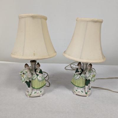 1930's Porcelain Table Lamps