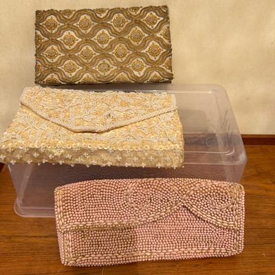3 Vintage Clutch Purses