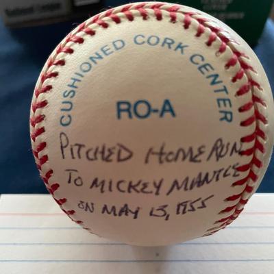 AUTOGRAPHED BASEBALL BOB MILLER