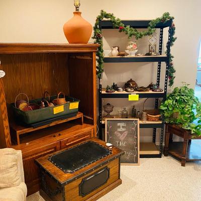 Lot 6: Couch, Shelving & More