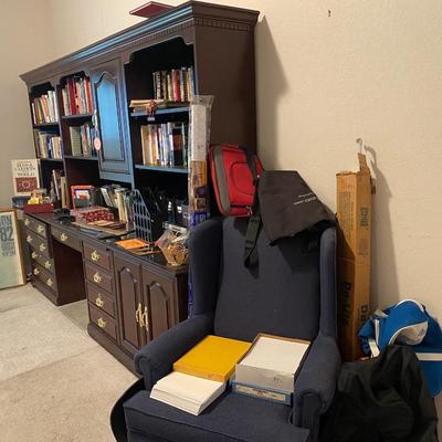 Lot 9: Books, Office Desk & More