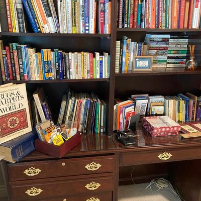 Lot 9: Books, Office Desk & More