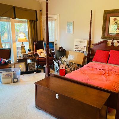 Lot 10: Collapsible cot, bed frame, furniture & More