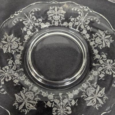 Vintage Etched Glass Dishes