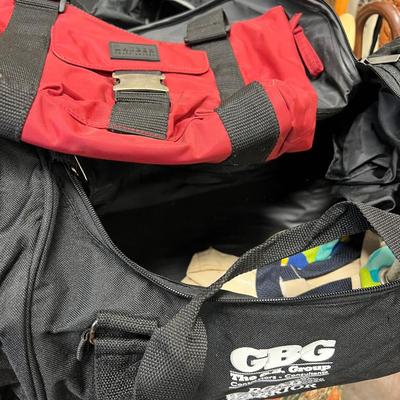Purses, duffle bags, back packs