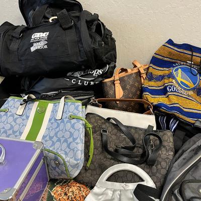 Purses, duffle bags, back packs