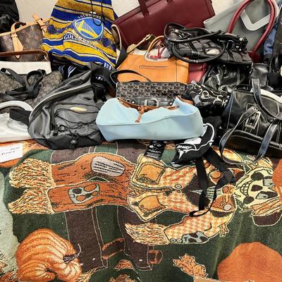 Purses, duffle bags, back packs