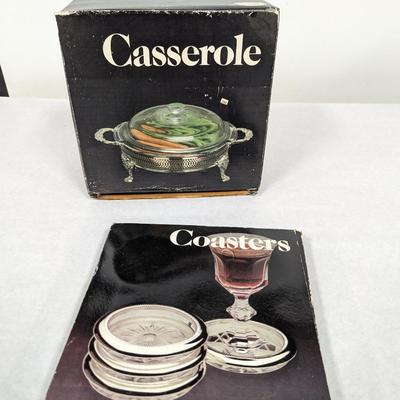 Leonard Casserole Dish & Coasters