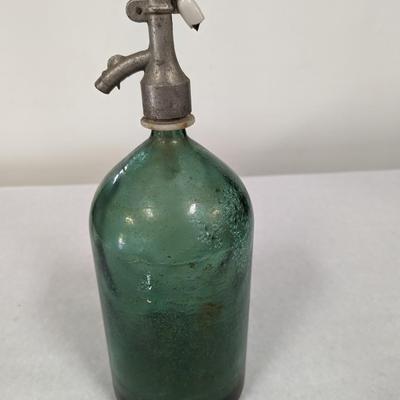 Vintage Green Seltzer Bottle APA Gazoasa