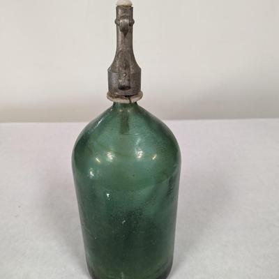 Vintage Green Seltzer Bottle APA Gazoasa