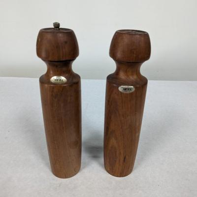 Teak Wood Salt & Pepper Shakers