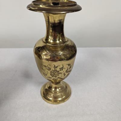 Etched Copper Vases