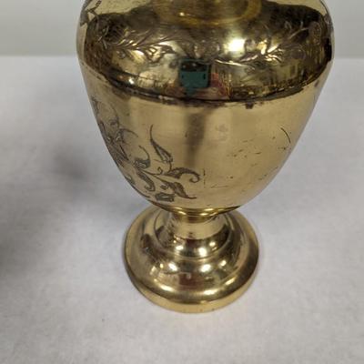 Etched Copper Vases